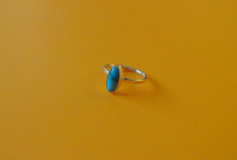 14k Gold Carico Lake Turquoise Ring