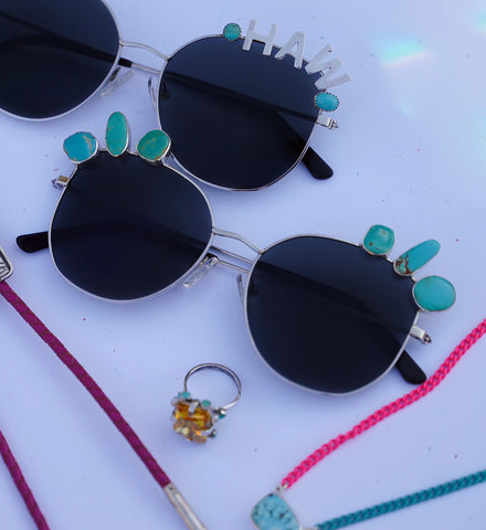 Polarized Royston Turquoise Sunglasses