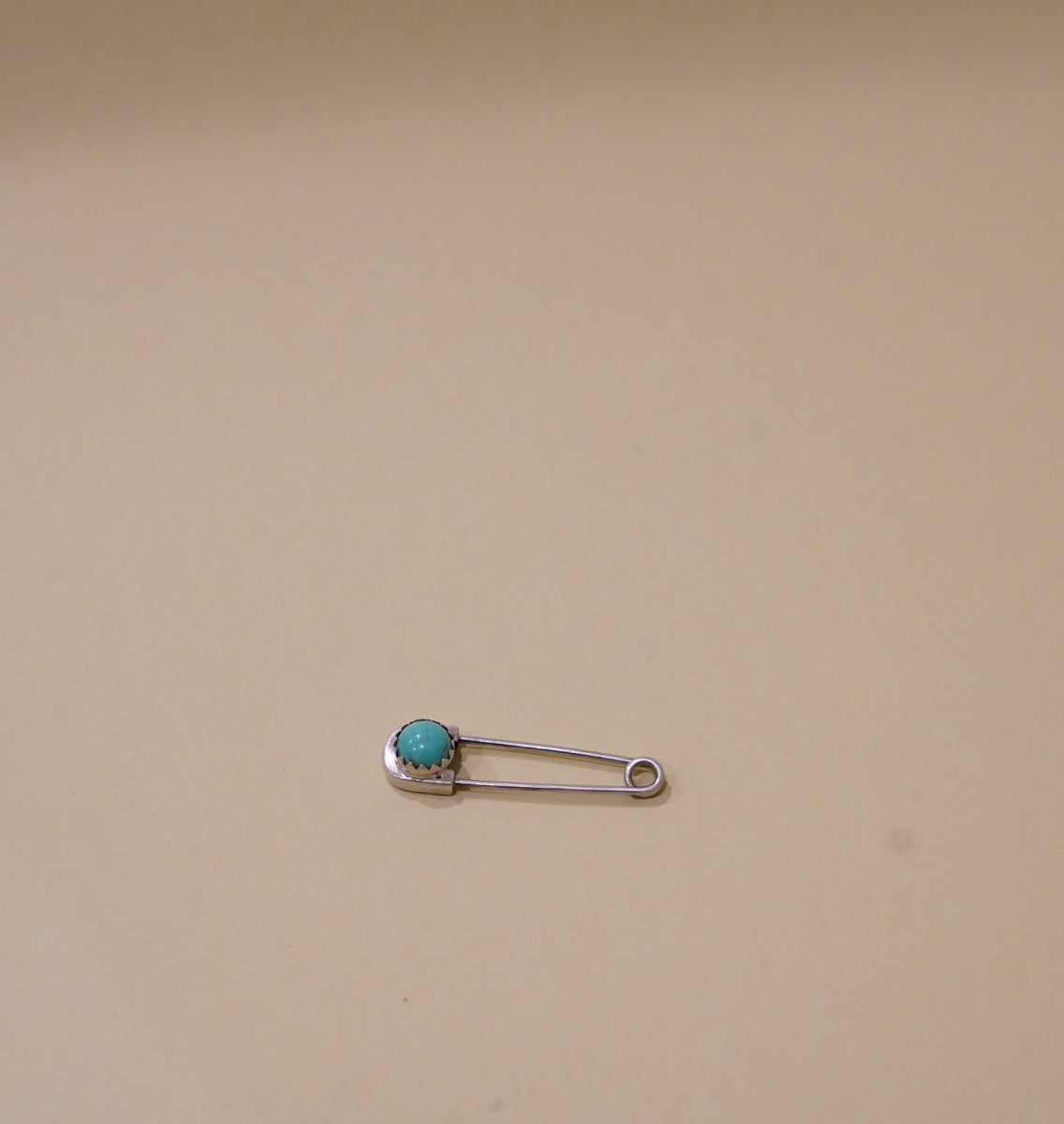 Turquoise Safety Pin 