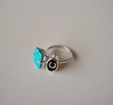 Turquoise Horseshoe Ring (Size 7.5)