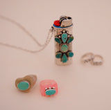 Turquoise Heart Ring (Size 7.5)