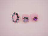 Crystal and Turquoise Resin Ring (8)
