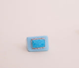 Turquoise Resin Ring (7.5)