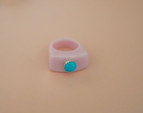 Kingman Turquoise Ring (Size 7)