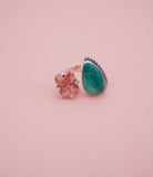 Adjustable Gem and Turquoise Ring (8)