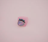 Crystal and Turquoise Resin Ring (8)