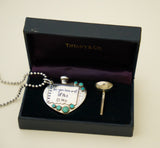 Vintage Tiffany & Co. Perfume Bottle and Turquoise Necklace