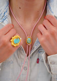 The Gold, Gem and Turquoise Bolo