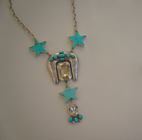 Sterling Vintage Buckle Necklace