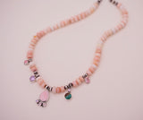 Pink Conch Charm Necklace