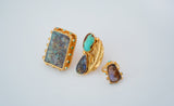 Boulder Opal and Turquoise Gold Vermeil Ring (6)