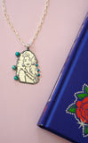 Hand-Carved Queen of Country Pendent