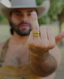 YEE HAW Gold Vermeil Rings (Size 8)