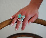 Turquoise Boot Ring (Size 8)