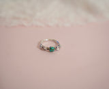 Kingman, Pearl and Gem Ring (Size 7.5)