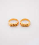 YEE HAW Gold Vermeil Rings (Size 8)