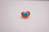 Turquoise Heart Ring (Size 8)