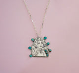 Hand-Carved Queen of Country Pendent
