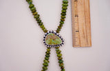 Beaded Turquoise Bolo