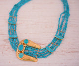 The Gold MUD Turquoise Buckle Necklace