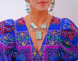 Statement Turquoise, Opal & Gem Necklace