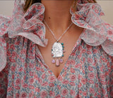 Hand-Carved Queen of Country Pendent