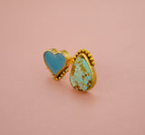 Turquoise & Heart Statement Ring (8)