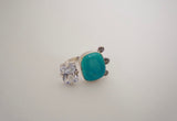 Adjustable Gem and Turquoise Ring (8.5)