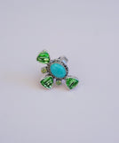 Gem and Kingman Turquoise Ring (7.5)