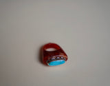 Turquoise Resin Ring (Size 7)