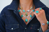 Turquoise Statement Chain Necklace