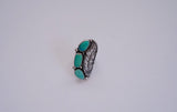 The Feather Turquoise Ring (7.5)