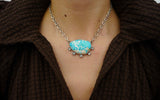 Turquoise and Gemstone Necklace (16-18”)