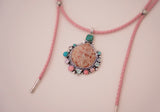 Seashell, Gem and Turquoise Necklace