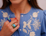 Turquoise Resin Ring (8.5)