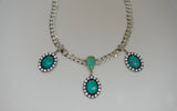 Kingman Turquoise and Gem Necklace