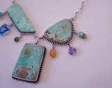 Statement Turquoise, Opal & Gem Necklace