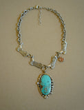 Large Boot Chain and Turquoise Necklace