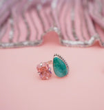 Adjustable Gem and Turquoise Ring (8)