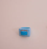 Turquoise Resin Ring (7.5)