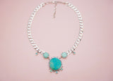 The Crystal, Gem and Turquoise Choker Necklace