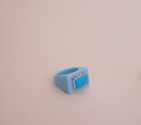 Turquoise Resin Ring (7.5)