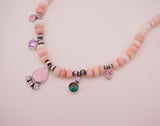 Pink Conch Charm Necklace