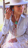 Gem and Turquoise Bolo
