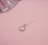 Gem and Turquoise Pendent (18”)