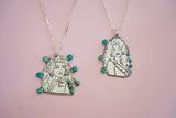 Hand-Carved Queen of Country Pendent