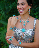 Kingman Turquoise and Gem Necklace