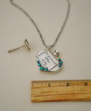 Vintage Tiffany & Co. Perfume Bottle and Turquoise Necklace