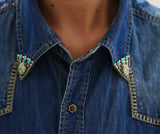 Turquoise Collar Tips