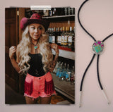 Crystal and Turquoise Bolo